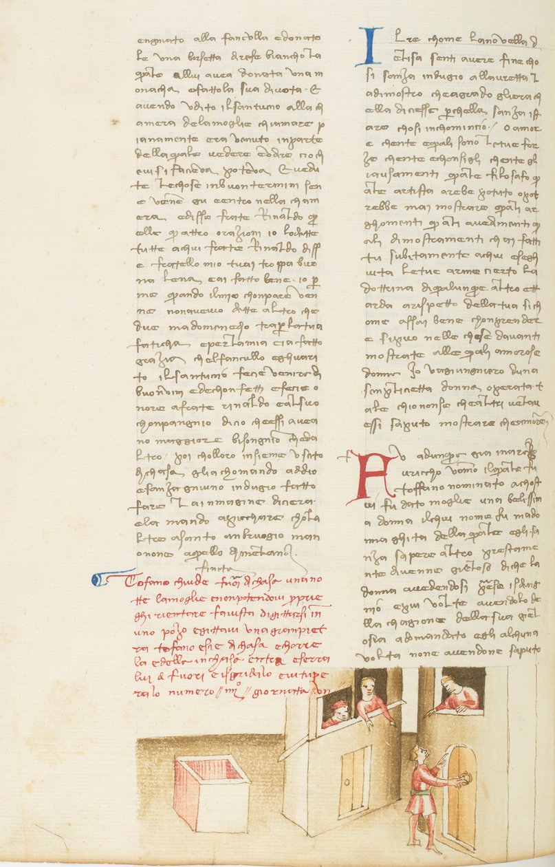 Decameron, La noyée; Tofano à la porte de lui chez, Septième journée, novell 4. av Giovanni Boccaccio
