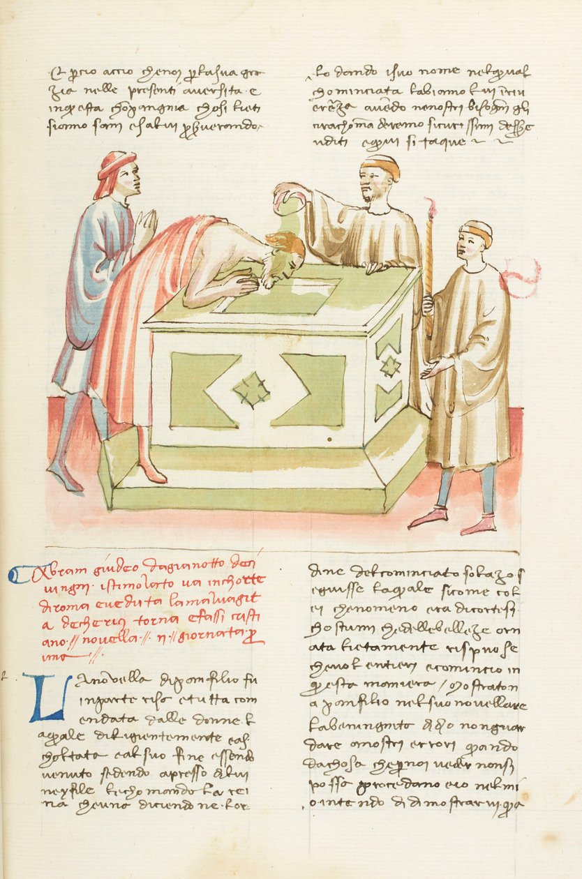 Decameron, Romskolan - Abrahams dop , Första dagen, novell 2. av Giovanni Boccaccio