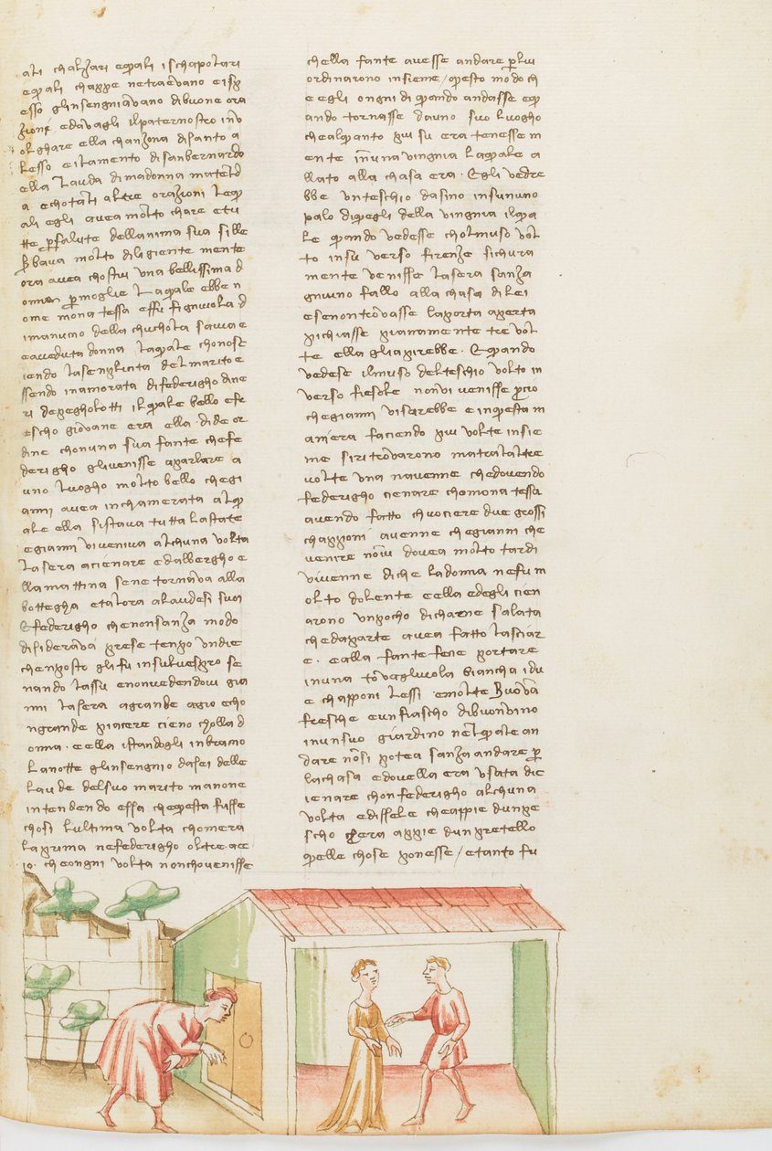 Decameron, Fantomen - Tessa dalla Cuculia misshandlar sin man , Sjunde dagen, novell 1. av Giovanni Boccaccio