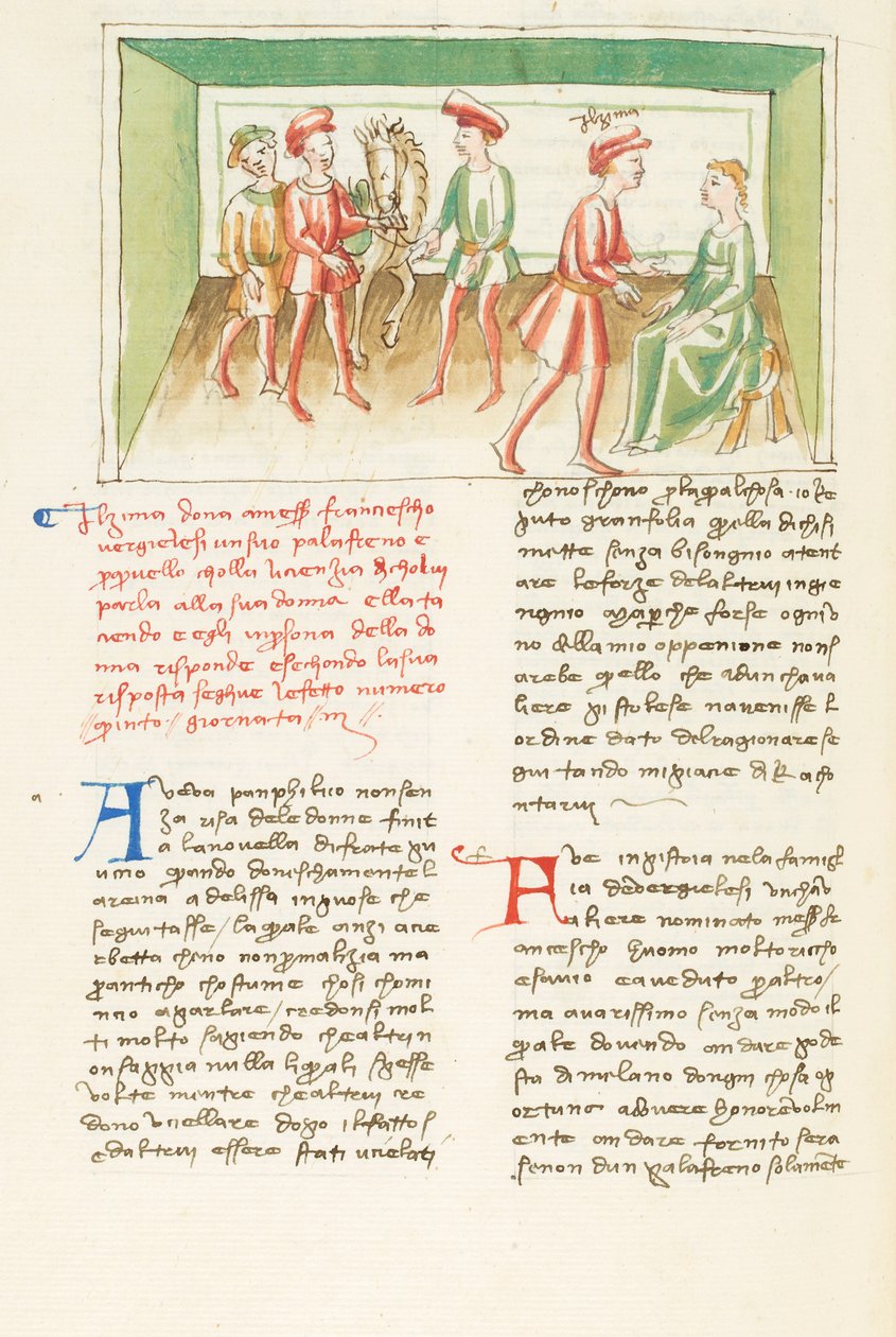 Decameron, Le moyen de parvenir ; Zima talar med Francescos fru , Tredje dagen, novell 5. av Giovanni Boccaccio