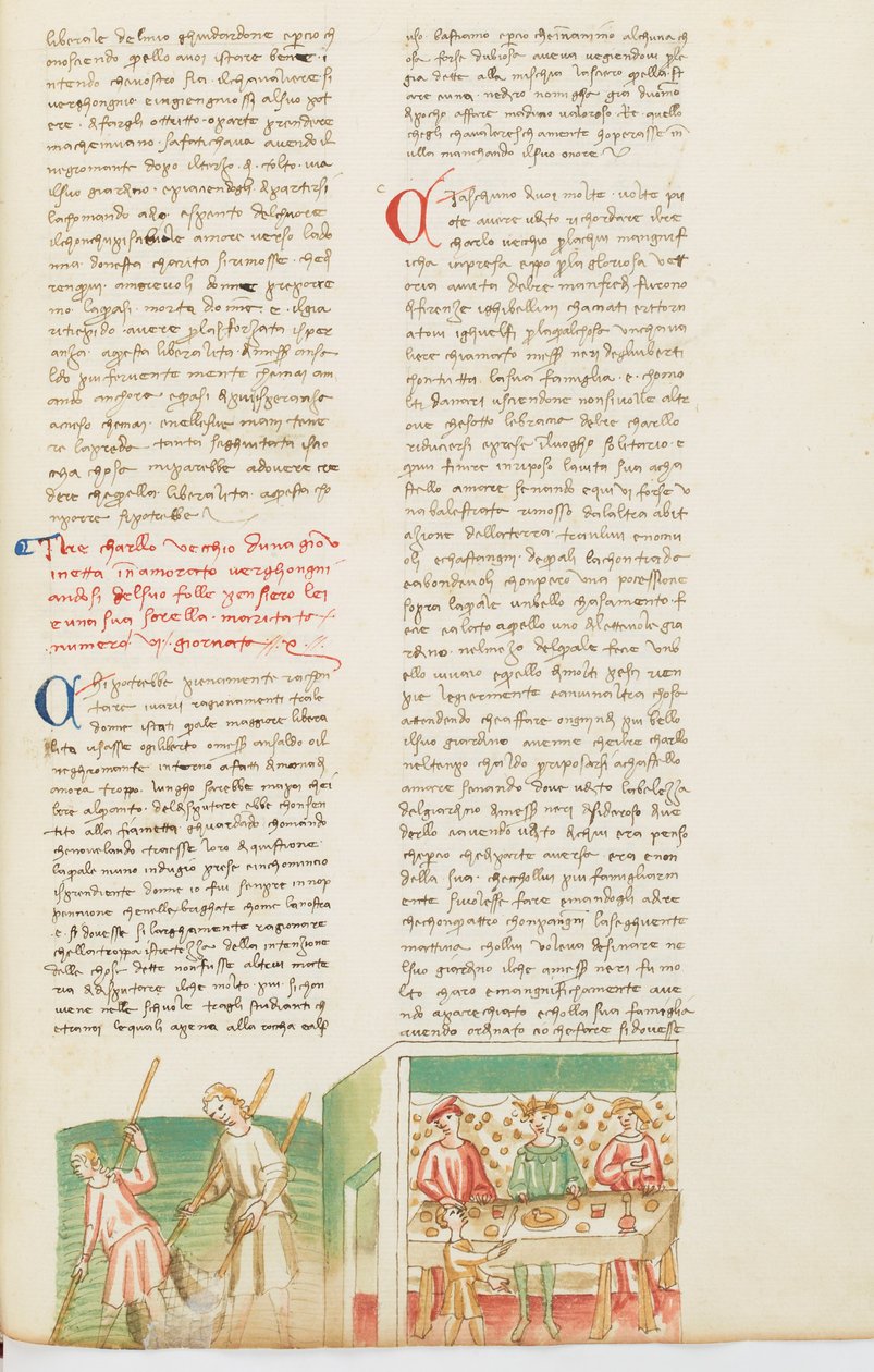Decameron, Karls två segrar - Karl I av Neapel inbjuden av Neri degli Uberti , Tionde dagen, novell 6. av Giovanni Boccaccio