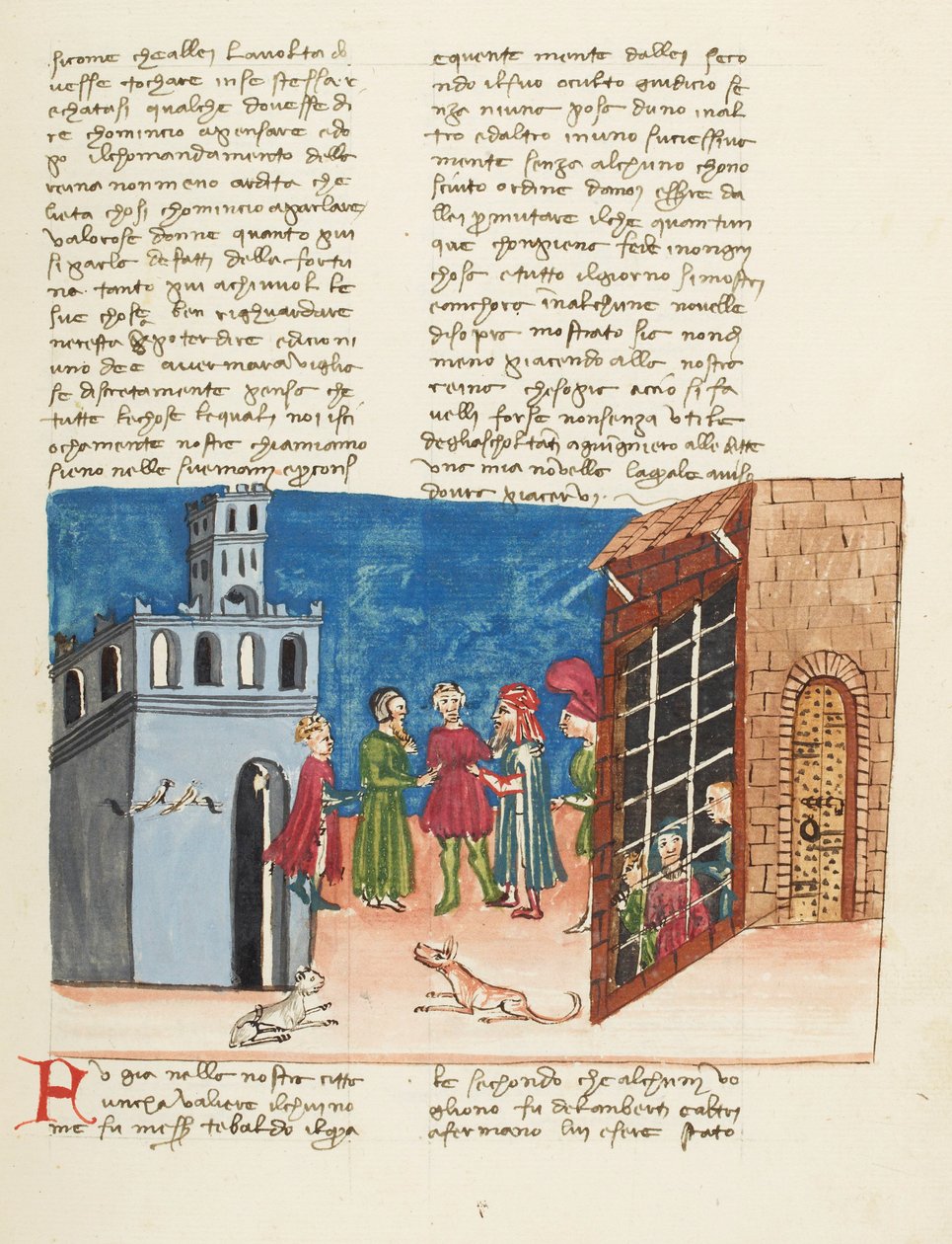 Decameron, Kläder gör inte mannen. Lamberto och hans bröder i fängelse Andra dagen, novell 3. av Giovanni Boccaccio