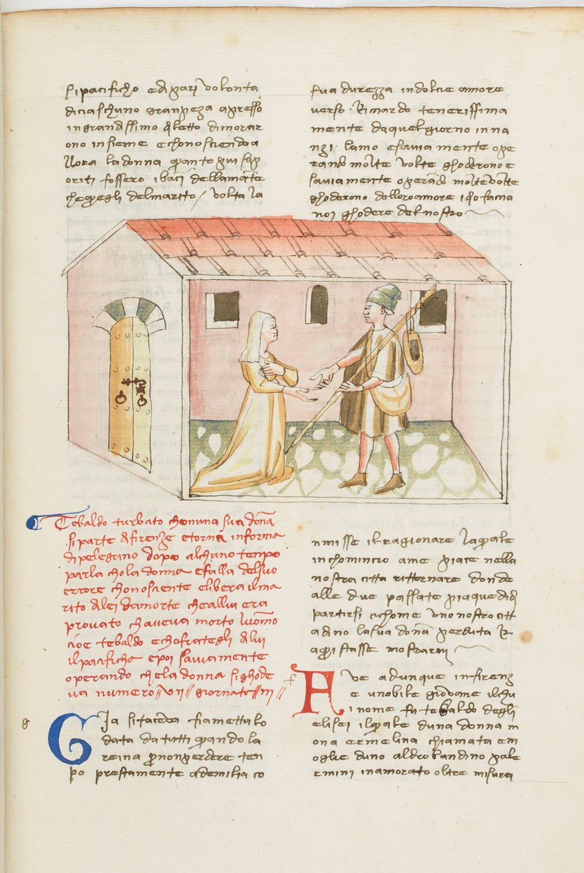 Decameron, Den armeniske hovmästaren - Tedaldo degli Elisei förklädd återförenas med Ermellina, Femte dagen, novell 7. av Giovanni Boccaccio