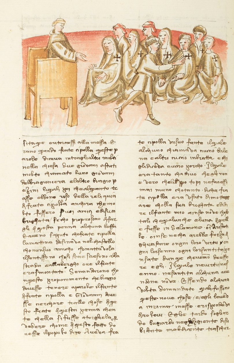 Decameron, Broder Ciboulles vältalighet: Cipolla lurar de troende, Sjätte dagen, novell 10. av Giovanni Boccaccio