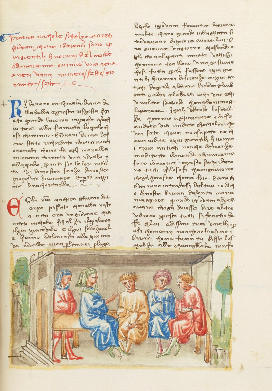 Decameron, När Gud lärde sig rita - Michele Scalza och ungdomarna , Sjätte dagen, novell 6. av Giovanni Boccaccio