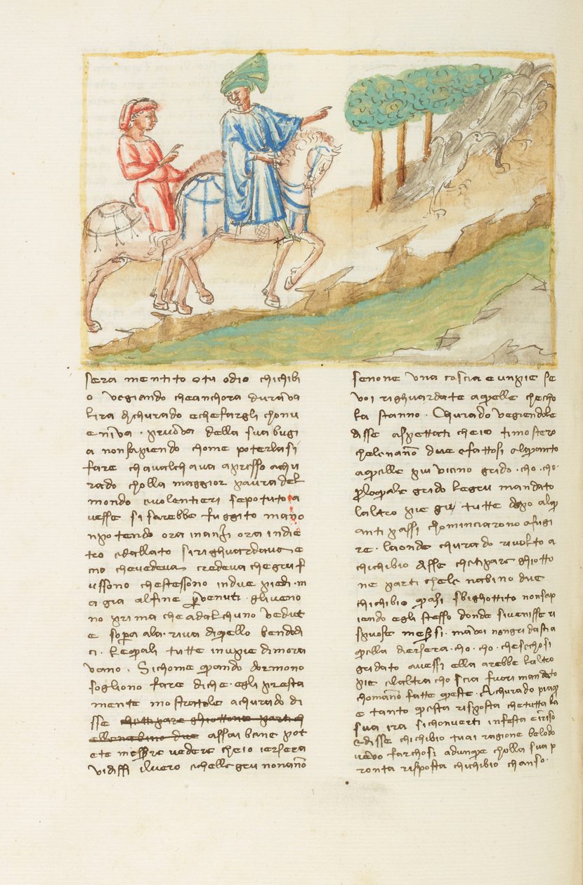 Decameron, Att en sann vän är en ljuv sak - Chichibio, Currado och tranorna, Sjätte dagen, novell 4. av Giovanni Boccaccio