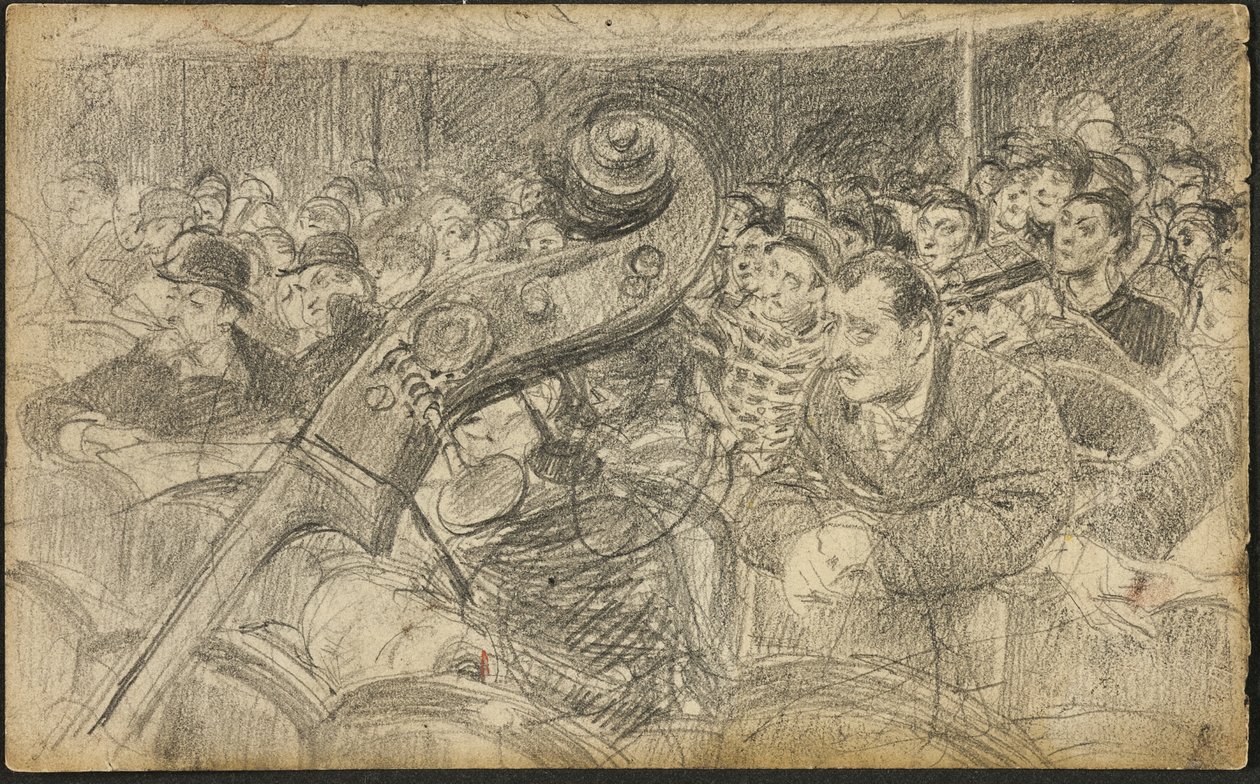 Publik på en parisisk teater II av Giovanni Boldini
