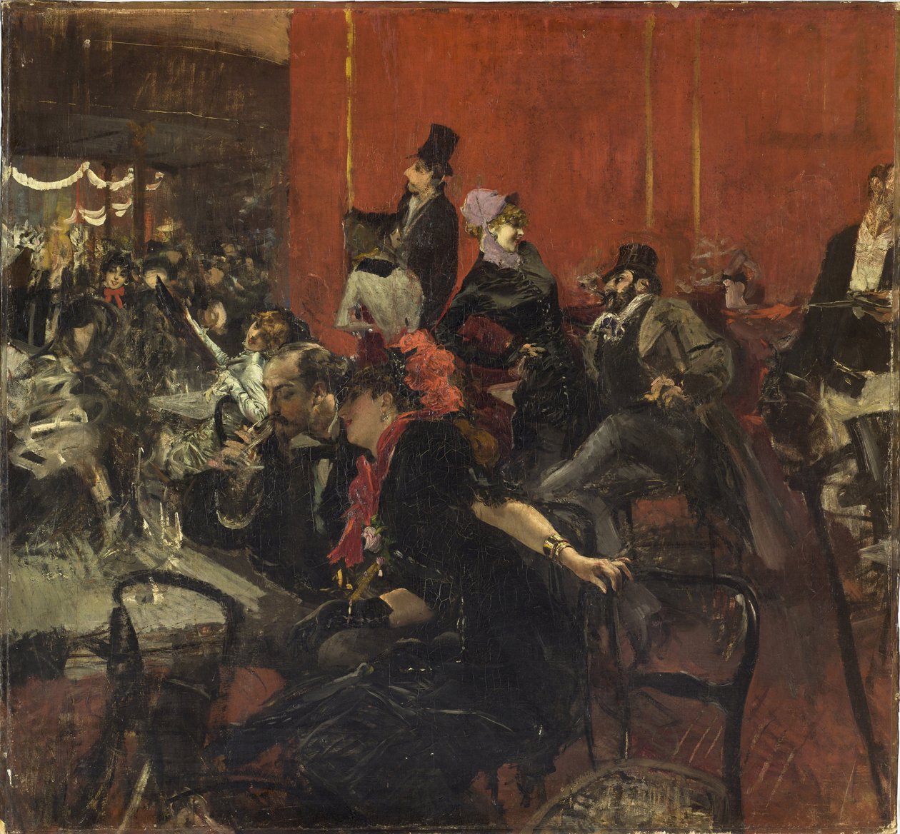 Festscen, ca. 1889 av Giovanni Boldini