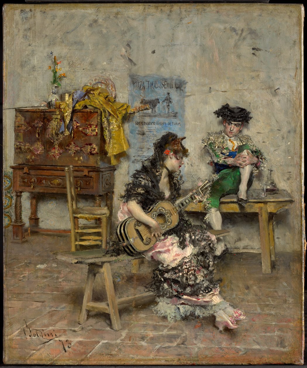 Gitarrist av Giovanni Boldini
