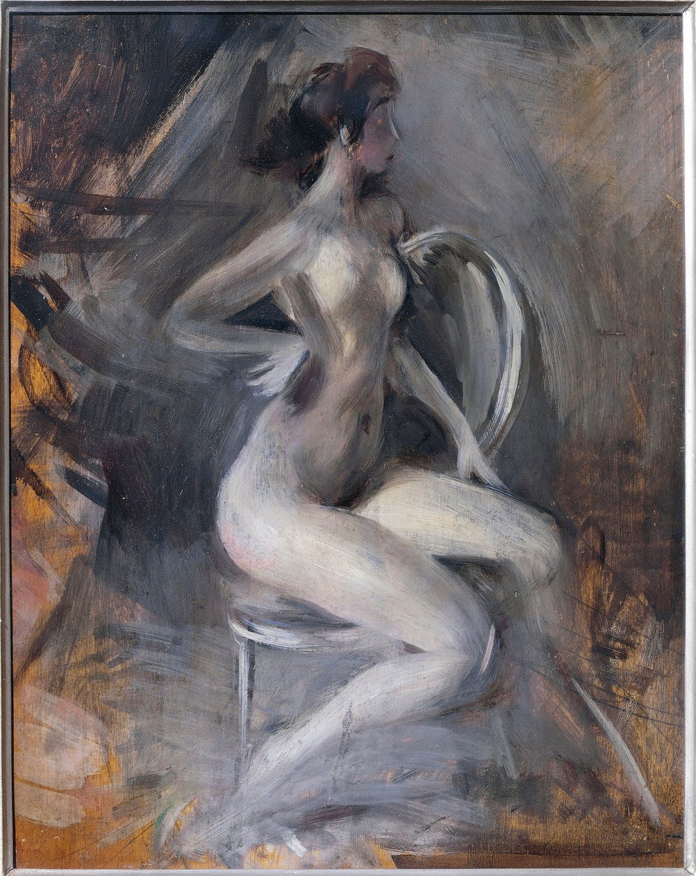 Italien, Ferrara, Dynamic Naken av Giovanni Boldini