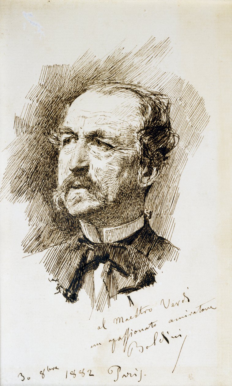 Porträtt av Emanuele Muzio (Zibello av Giovanni Boldini
