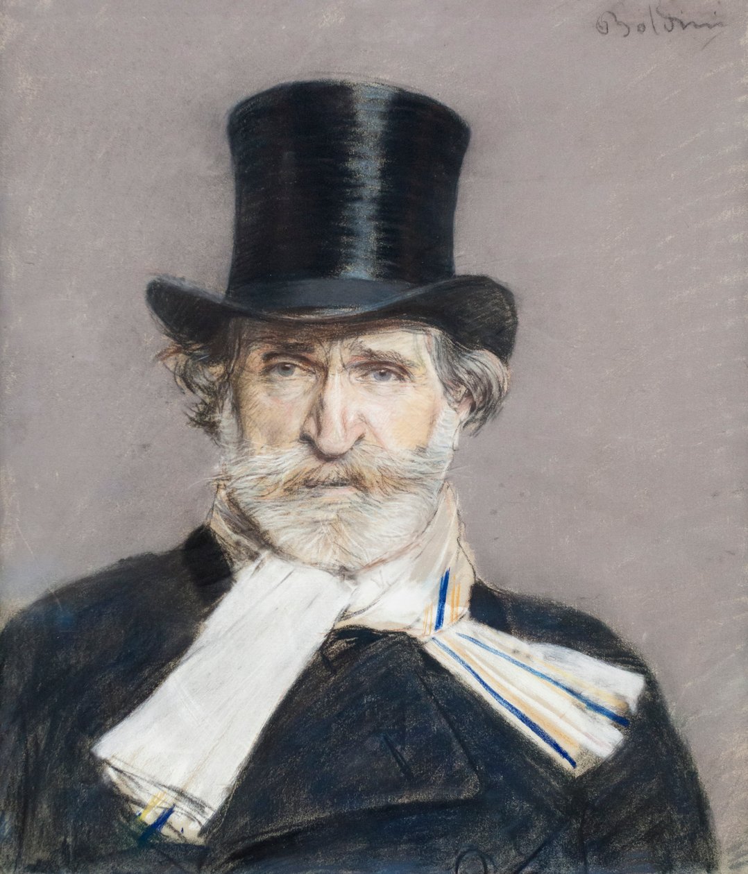 Porträtt av Giuseppe Verdi av Giovanni Boldini
