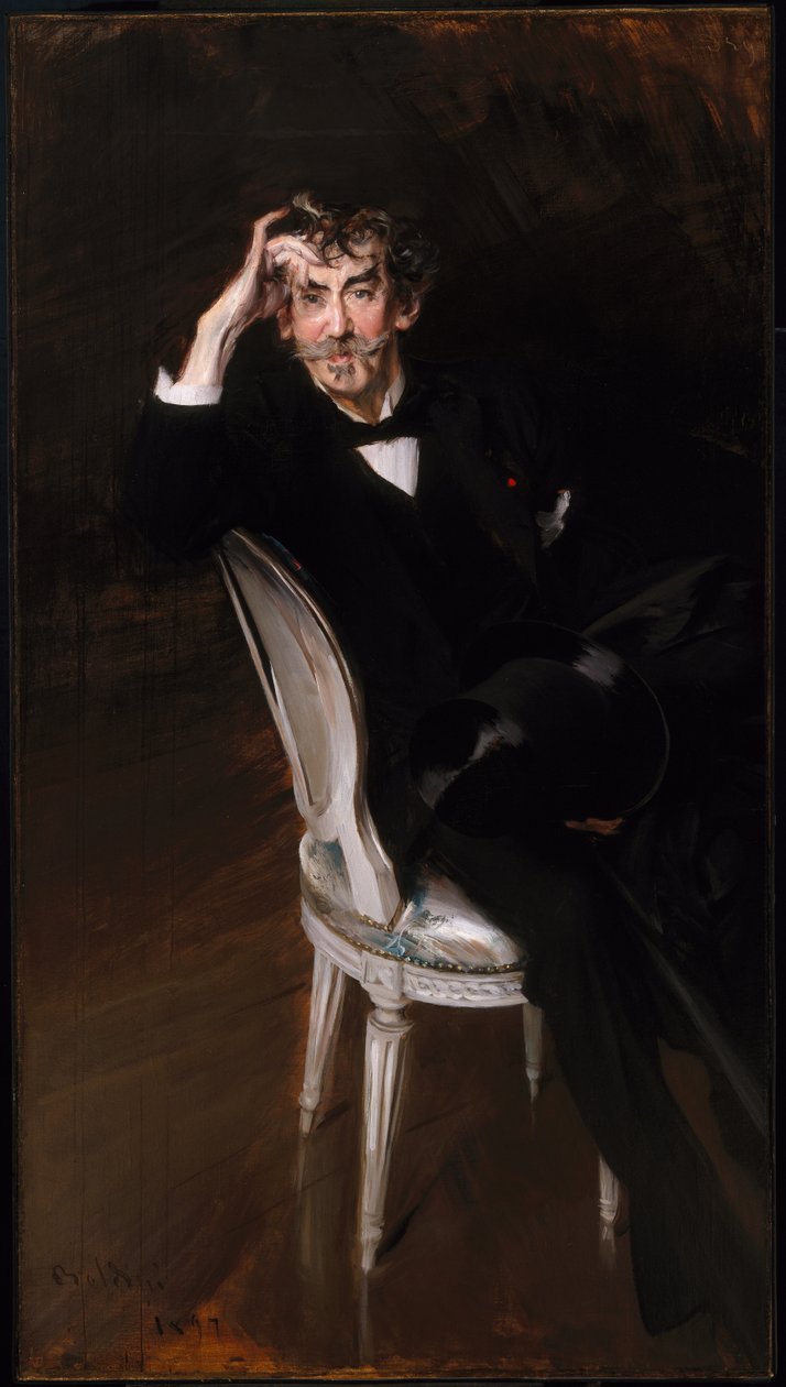Porträtt av James Abbott McNeil Whistler (1834-1903) 1897 av Giovanni Boldini