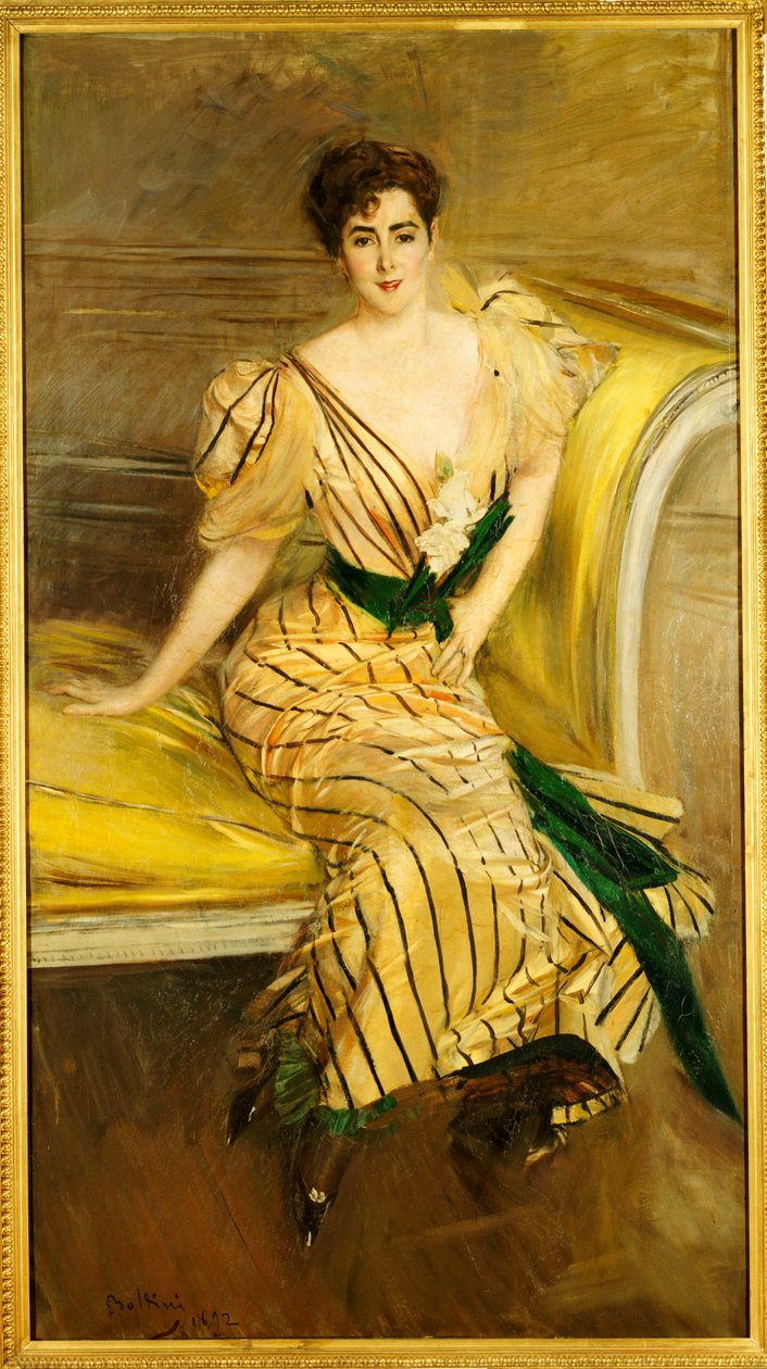 Porträtt av Madame Josephina Alvear de Errazuriz, 1892 av Giovanni Boldini