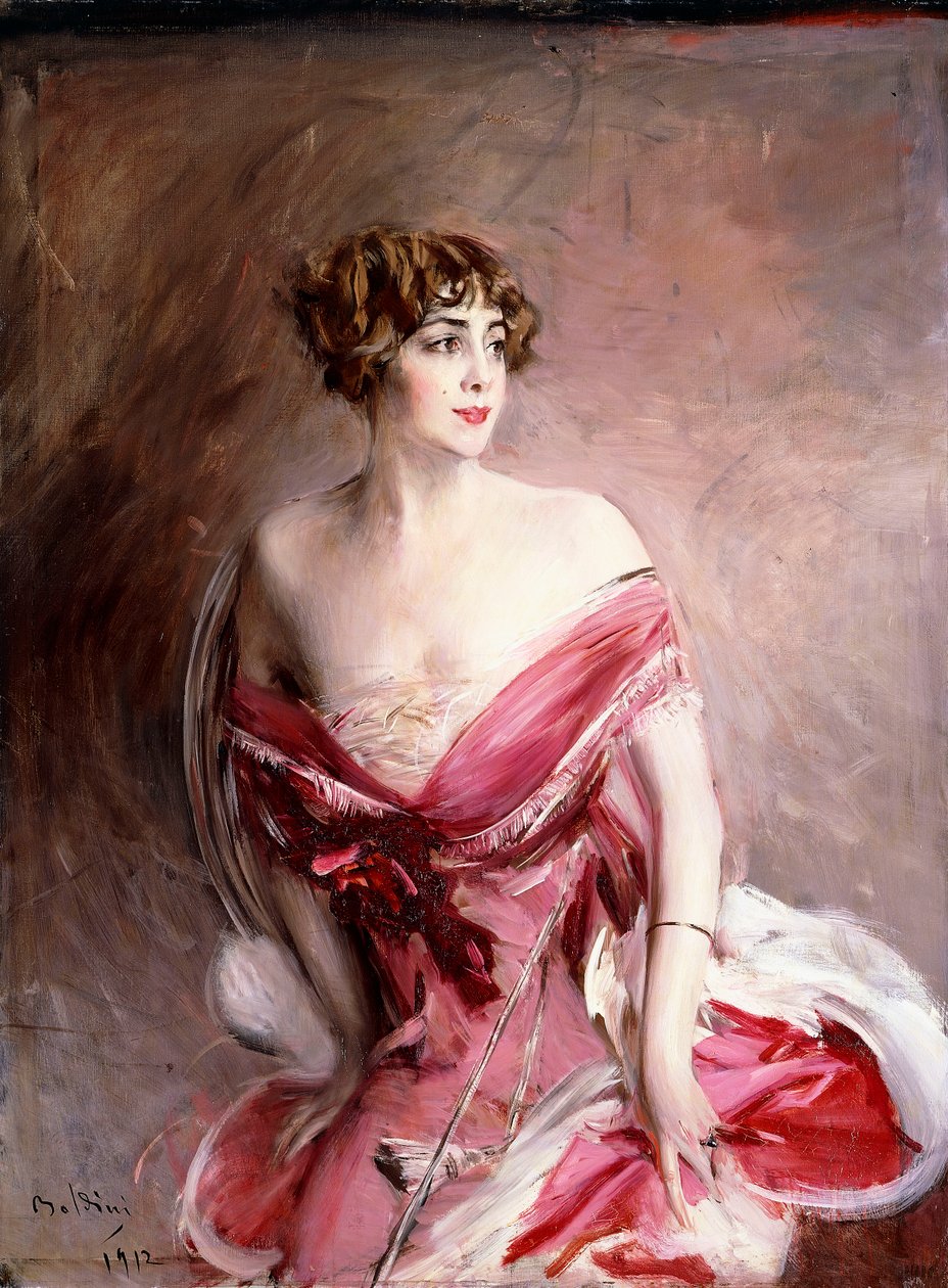 Porträtt av Mlle. de Gillespie, The Lady of Biarritz, 1912 av Giovanni Boldini