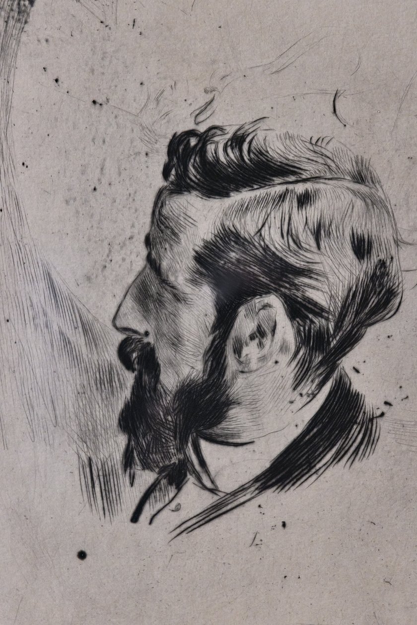 Porträtt av Paul Helleu av Giovanni Boldini