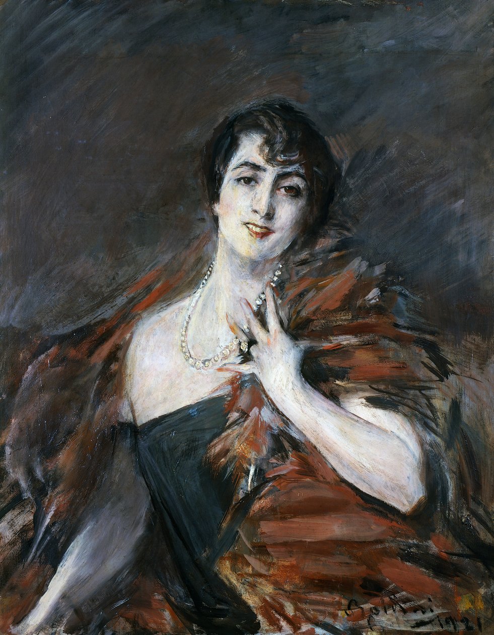 Porträtt av en dam av Giovanni Boldini