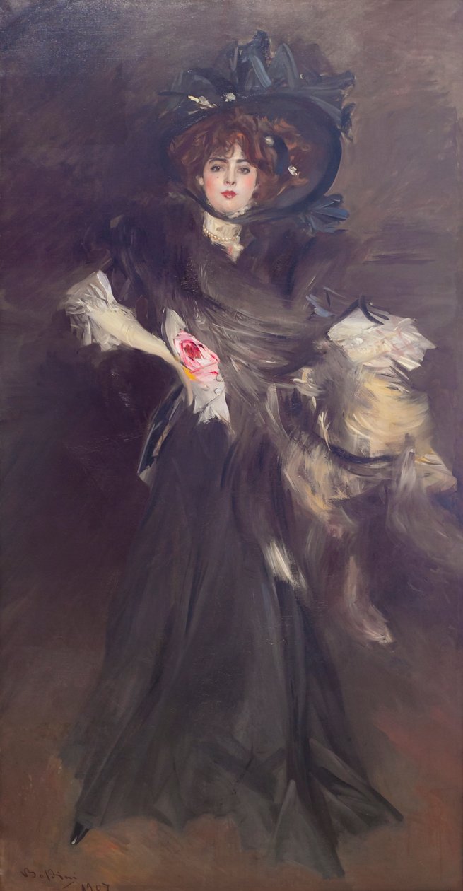 Porträtt av mademoiselle Lantelme av Giovanni Boldini