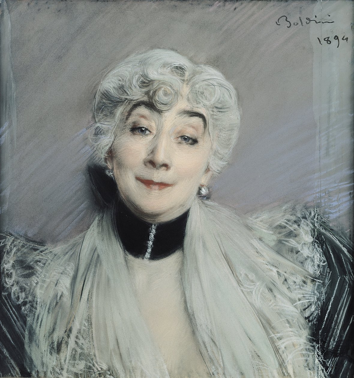 Porträtt av grevinnan de Martel de Janville, känd som Gyp (1850-1932), 1894 av Giovanni Boldini