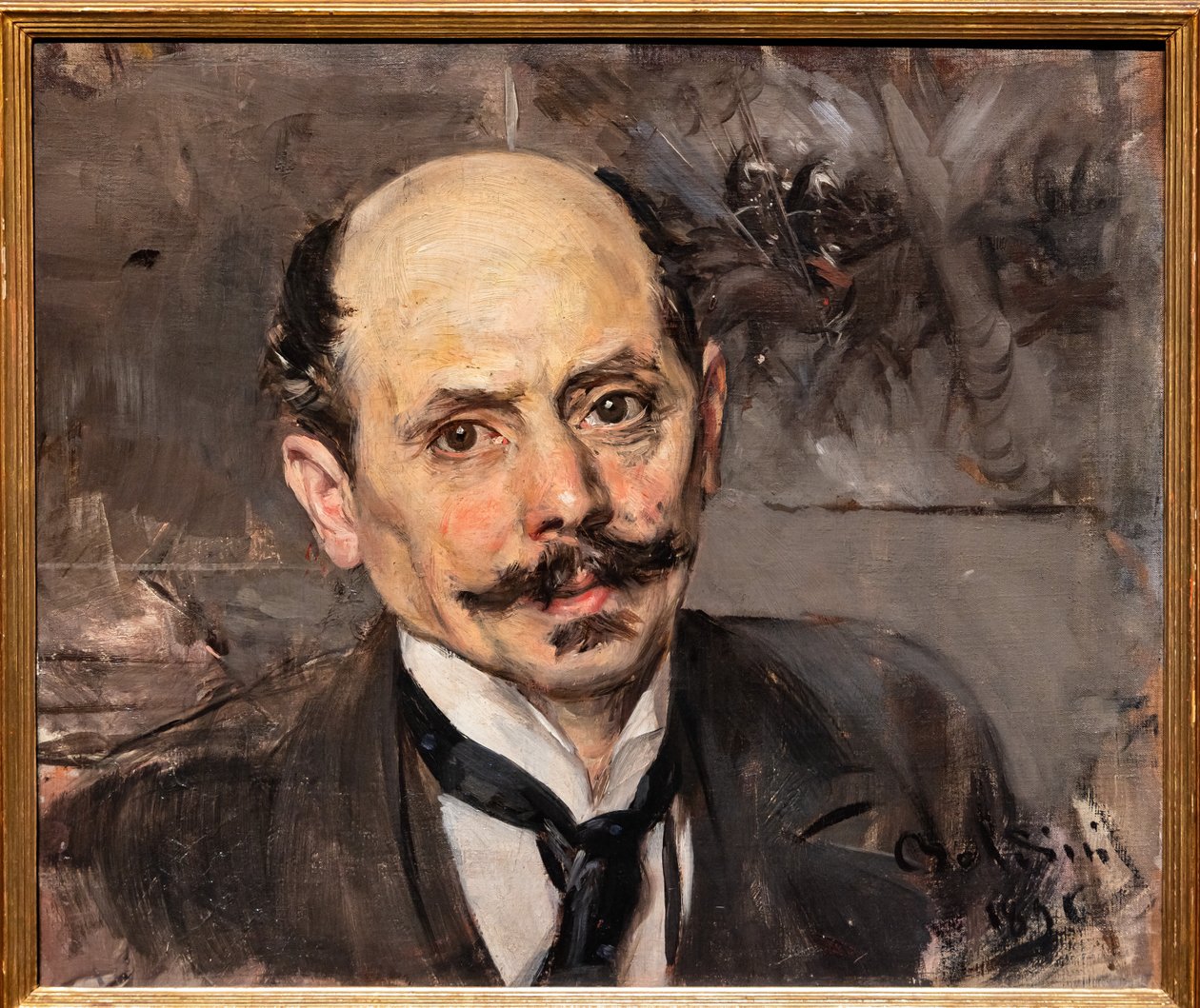 Porträtt av målaren J.B. Edouard Detaljer, detaljer av Giovanni Boldini
