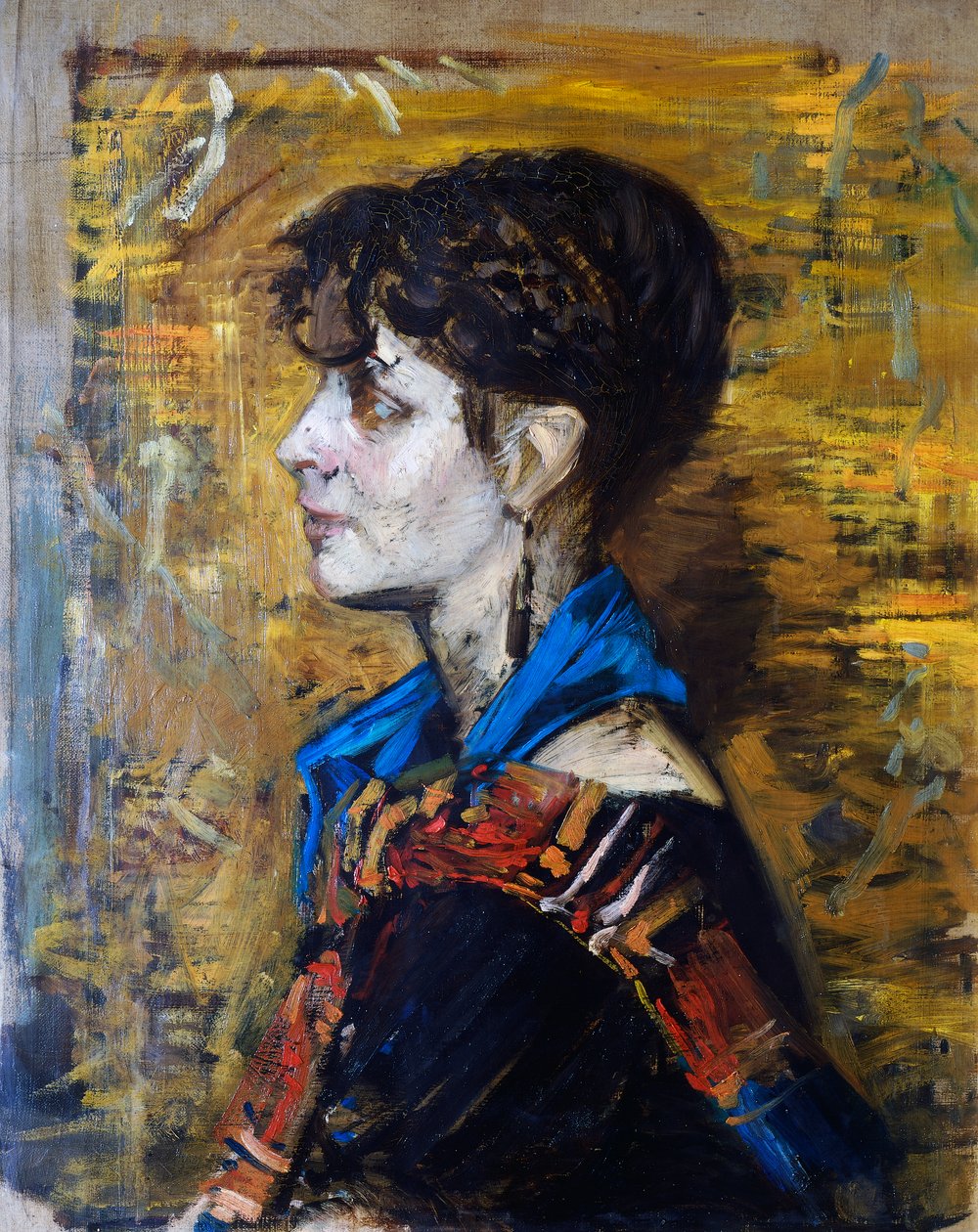 Porträtt av kvinnan eller zigenarkvinnan av Giovanni Boldini