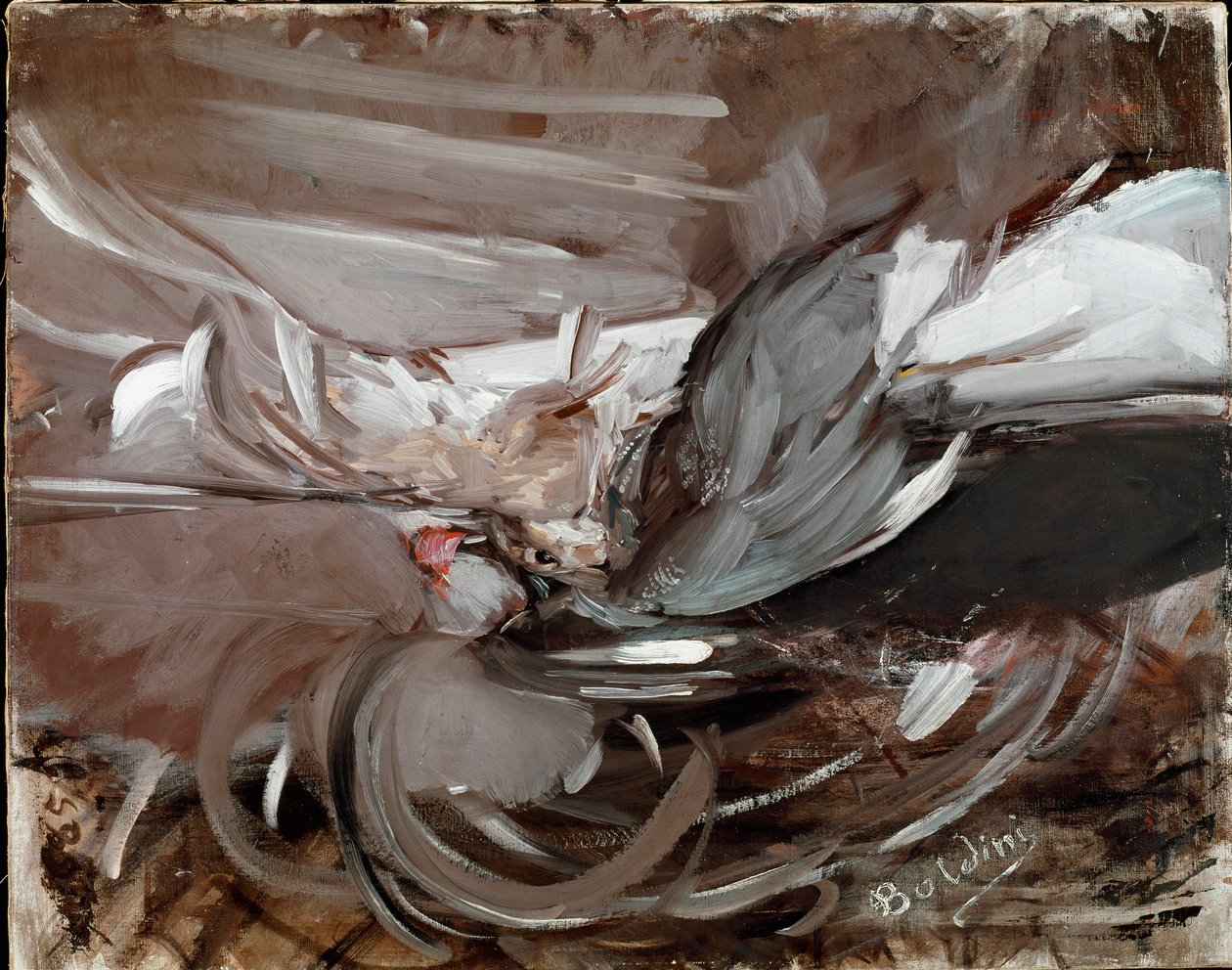 Stilleben med viltmålning av Giovanni Boldini (1842-1931) 1911 Dim.75x93 cm Pistoia, Boldini Collection av Giovanni Boldini