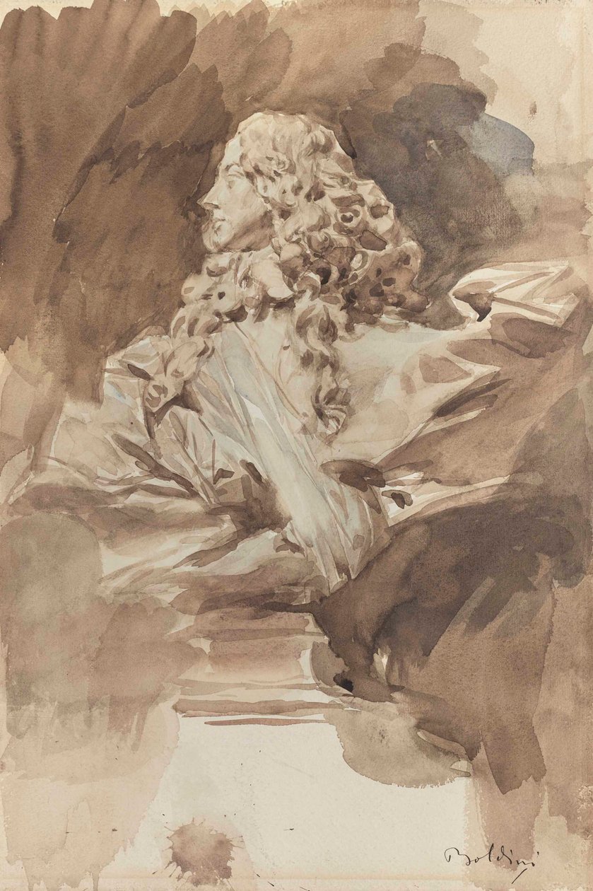 Studie av en byst av Francesco I d