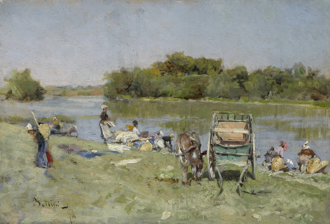 Tvättkvinnor, 1874 av Giovanni Boldini
