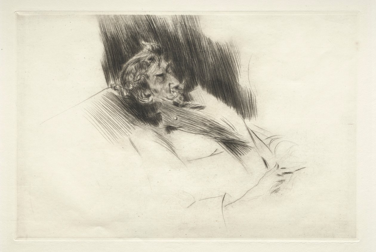 Whistler sovande, 1897. av Giovanni Boldini