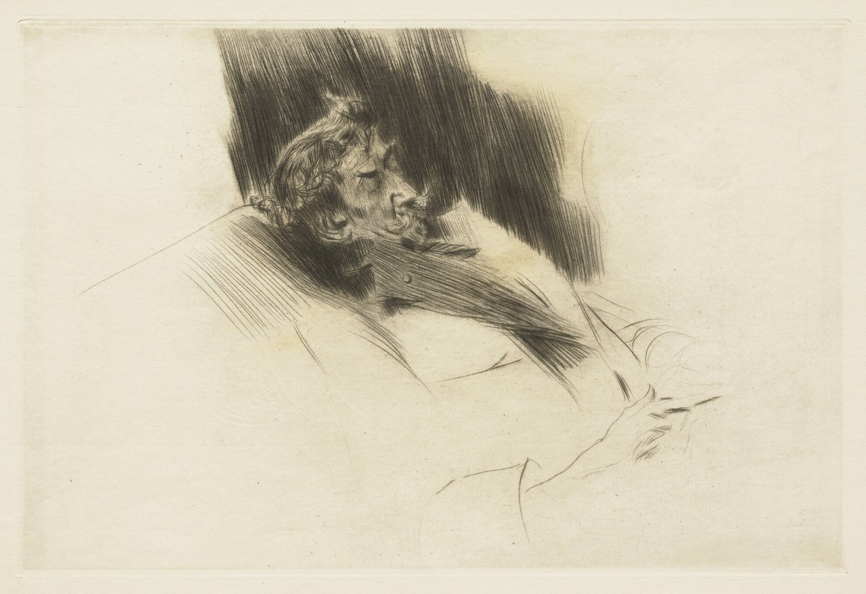 Whistler sovande, 1897 av Giovanni Boldini