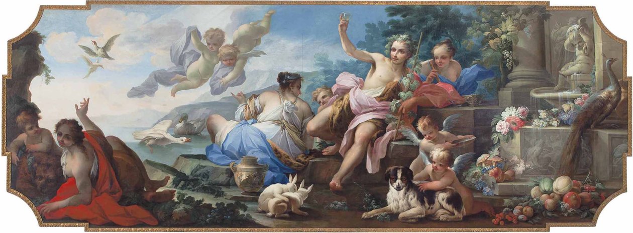 Ariadne på ön Naxos, eller en allegori över hösten av Giovanni Camillo Sagrestani