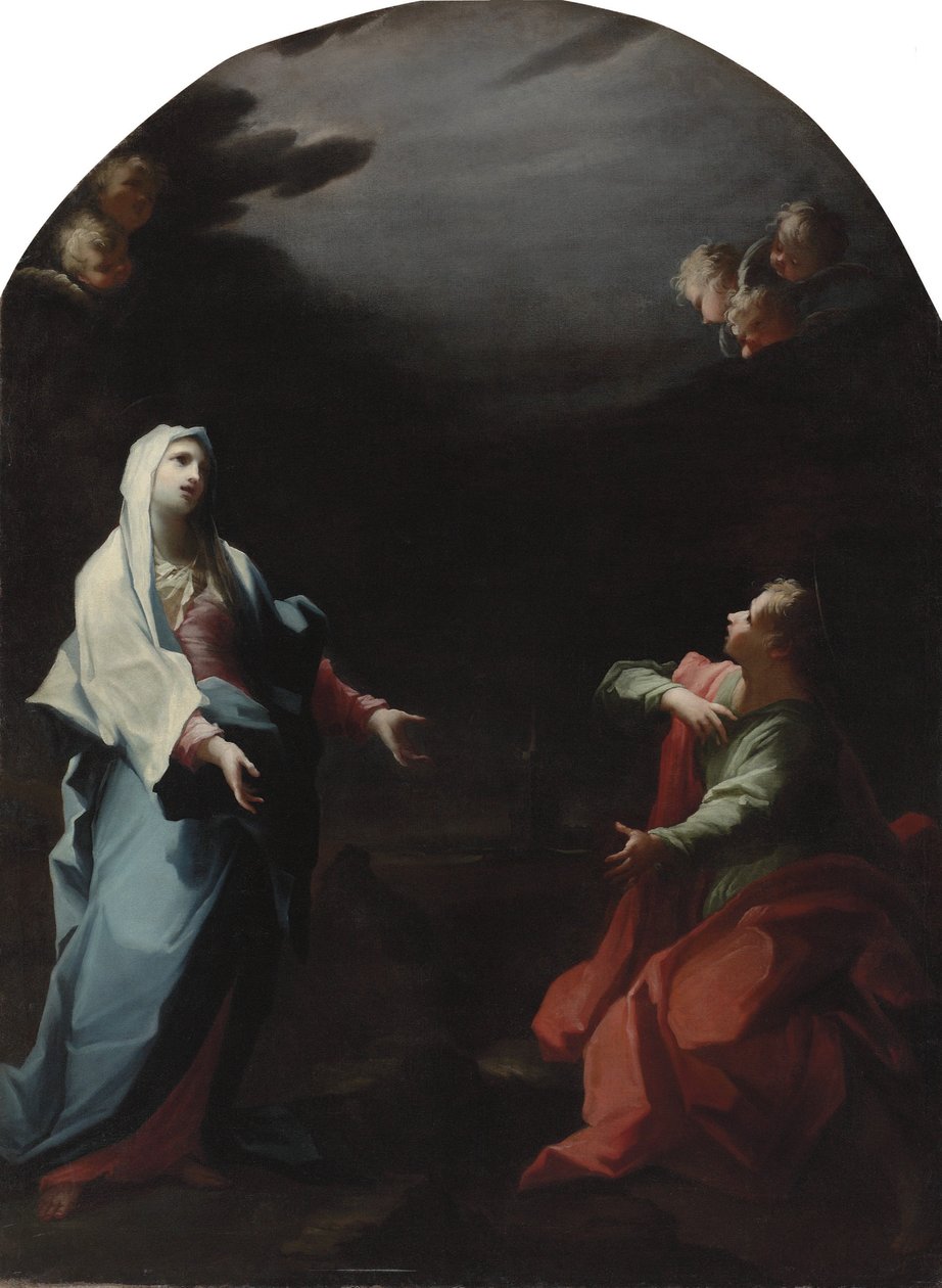 Madonnan och Johannes Evangelisten av Giovanni Camillo Sagrestani