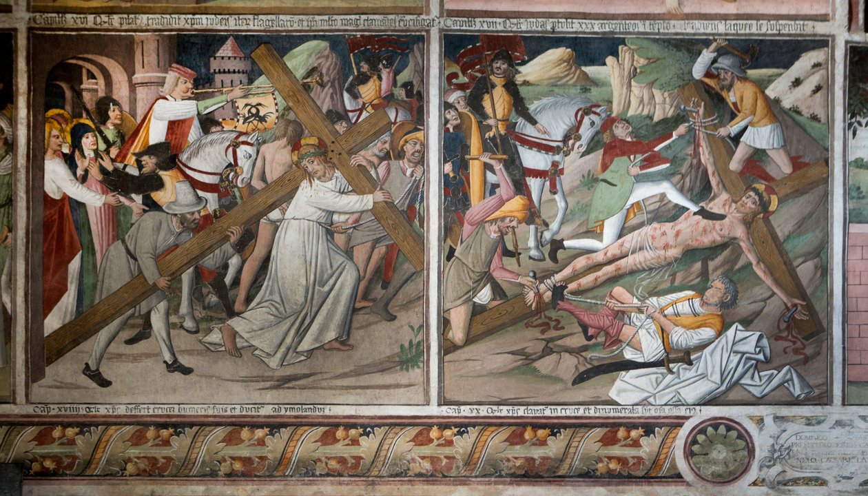 Scener från Kristi passion, ca 1942 (fresk) av Giovanni Canavesio