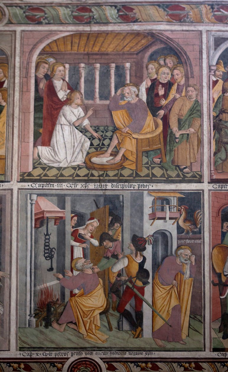 Scener ur Kristi liv, ca 1492 (fresk) av Giovanni Canavesio