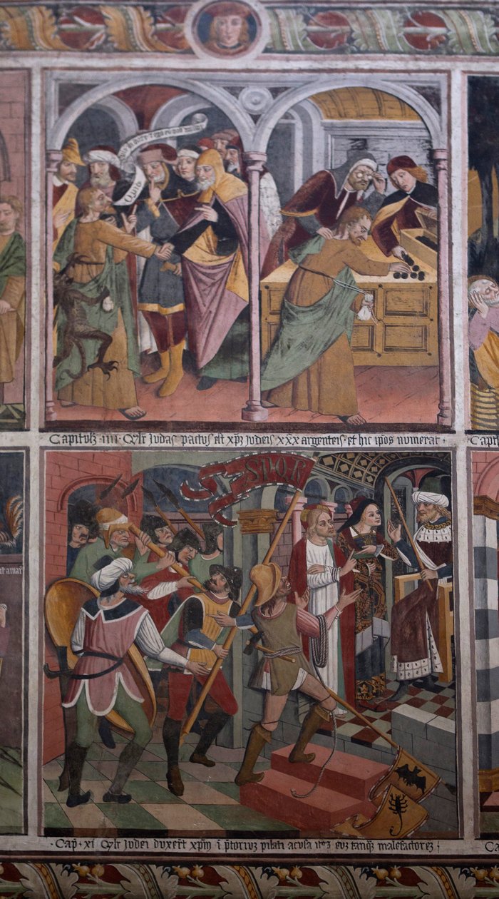 Scener ur Kristi liv, ca 1492 (fresk) av Giovanni Canavesio