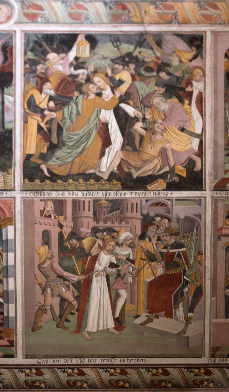 Scener ur Kristi liv, ca 1492 (fresk) av Giovanni Canavesio
