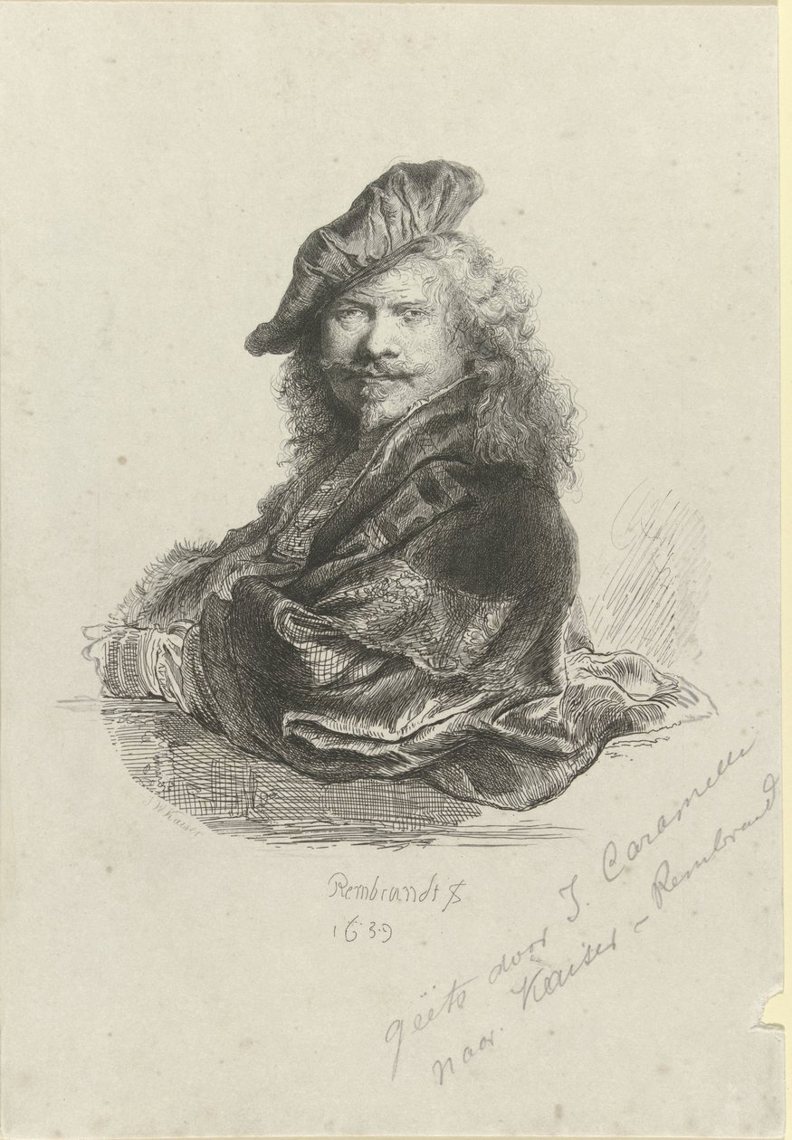 Porträtt av Rembrandt Harmensz. från Rhen av Giovanni Caramelli
