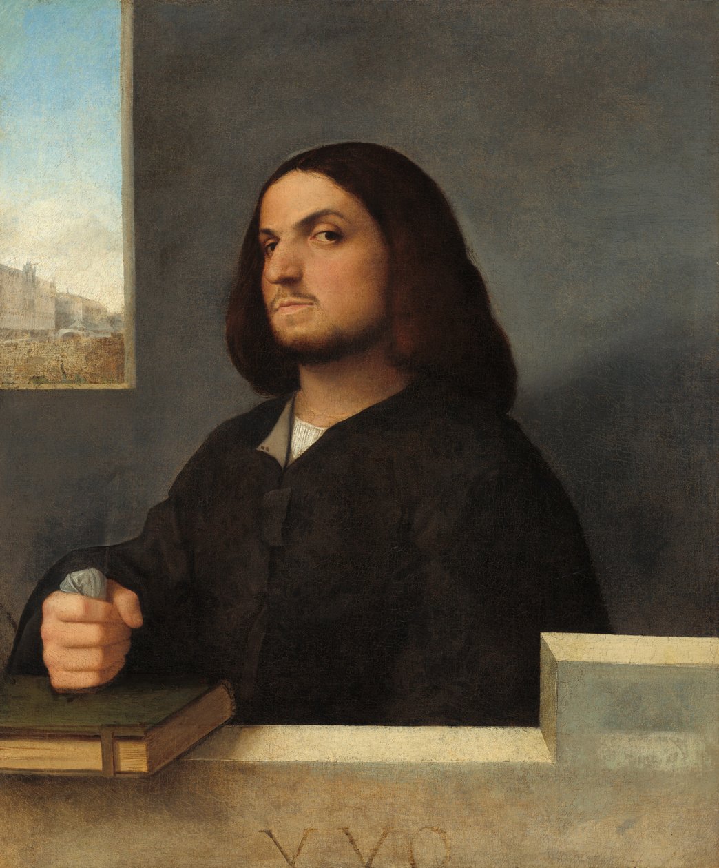 Porträtt av en venetiansk gentleman, ca. 15101515. av Giovanni Cariani
