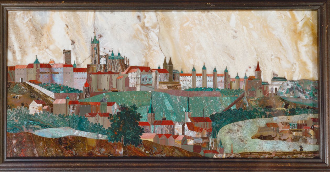 Hradschin, Prag Mosaik av ädelstenar ... (mosaik) av Giovanni Castrucci