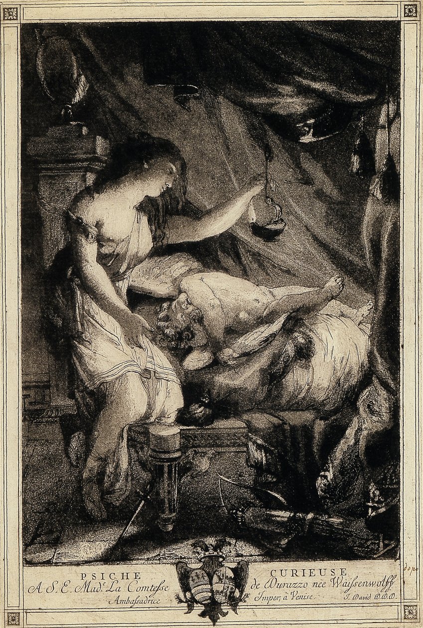 Nyfiken psyke, mitten av 1770-talet. av Giovanni David
