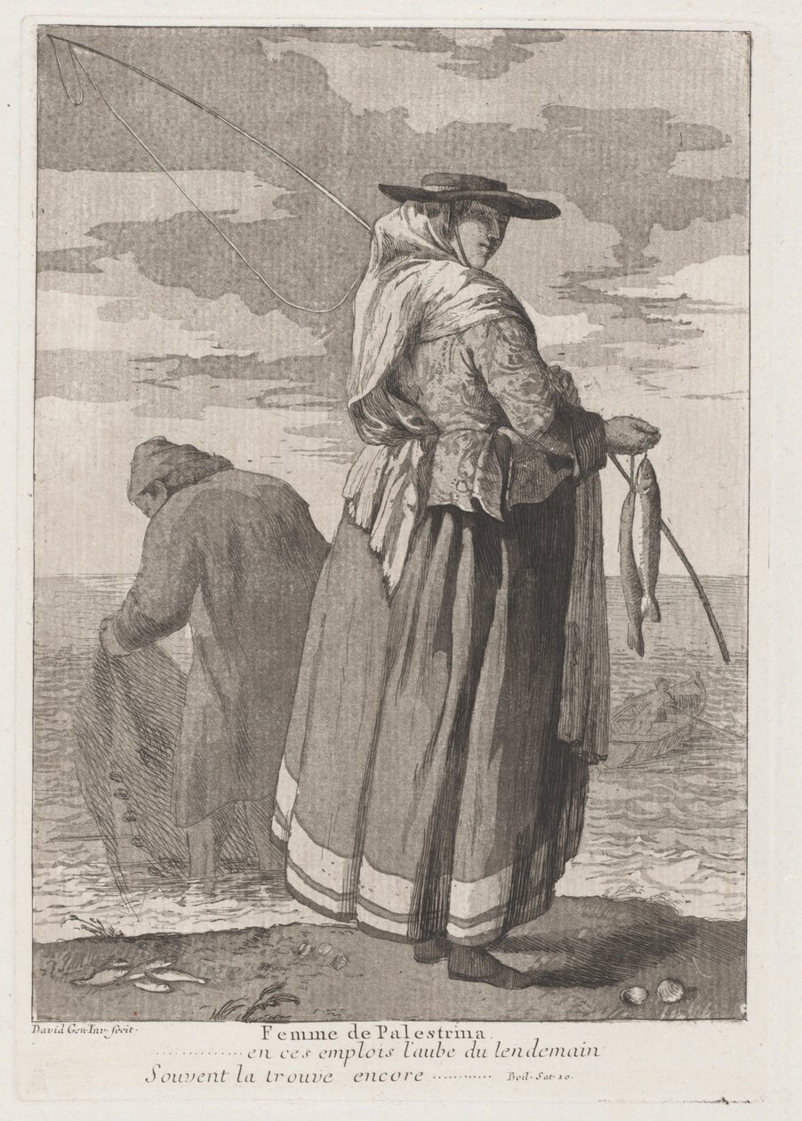 Femme de Palestrina (kvinna från Pellestrina) av Giovanni David
