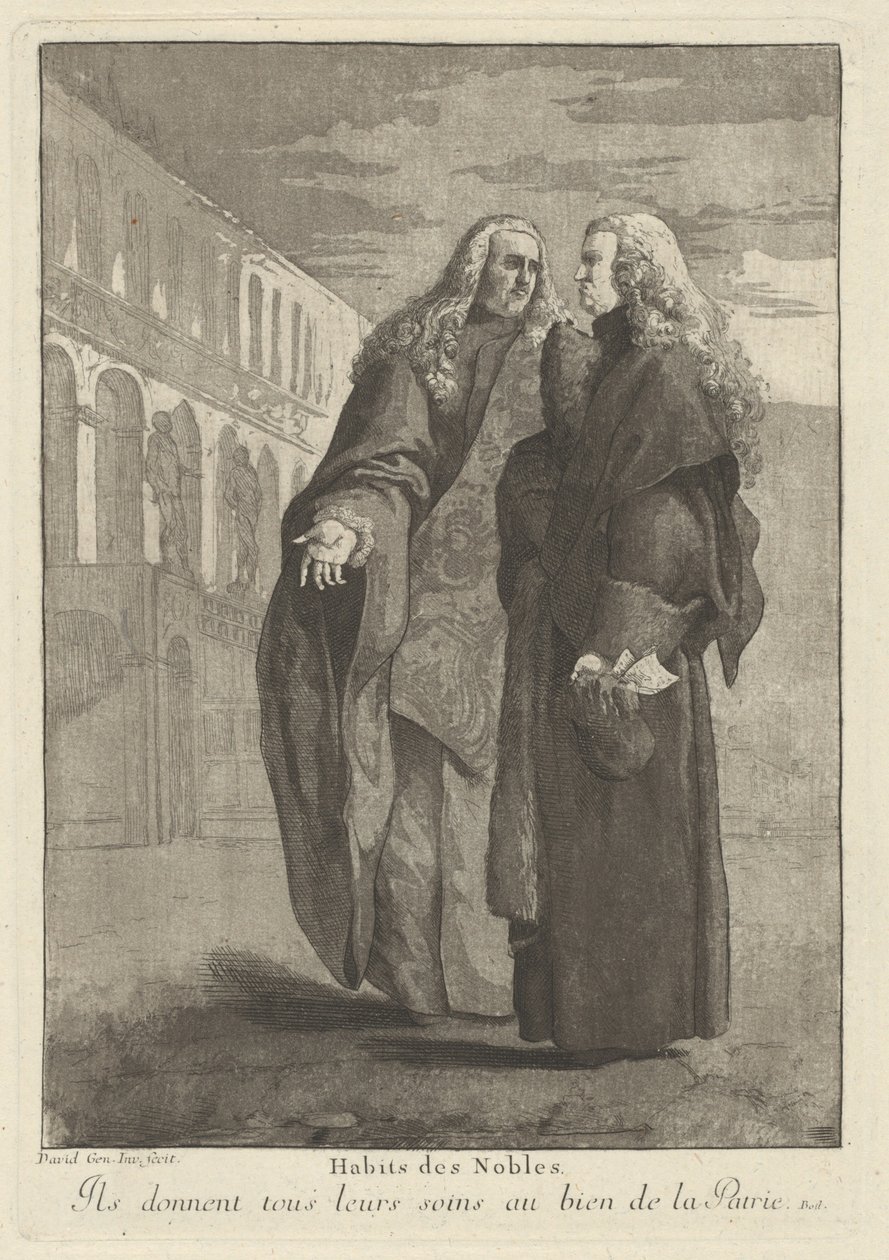 Habits des nobles (Adelsmännens klänning) av Giovanni David