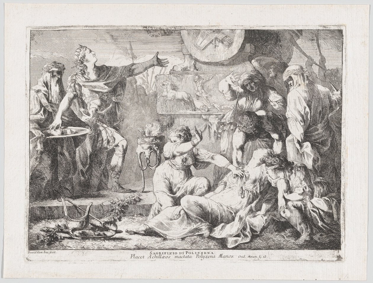 Offret av Polyxena, 1776. av Giovanni David