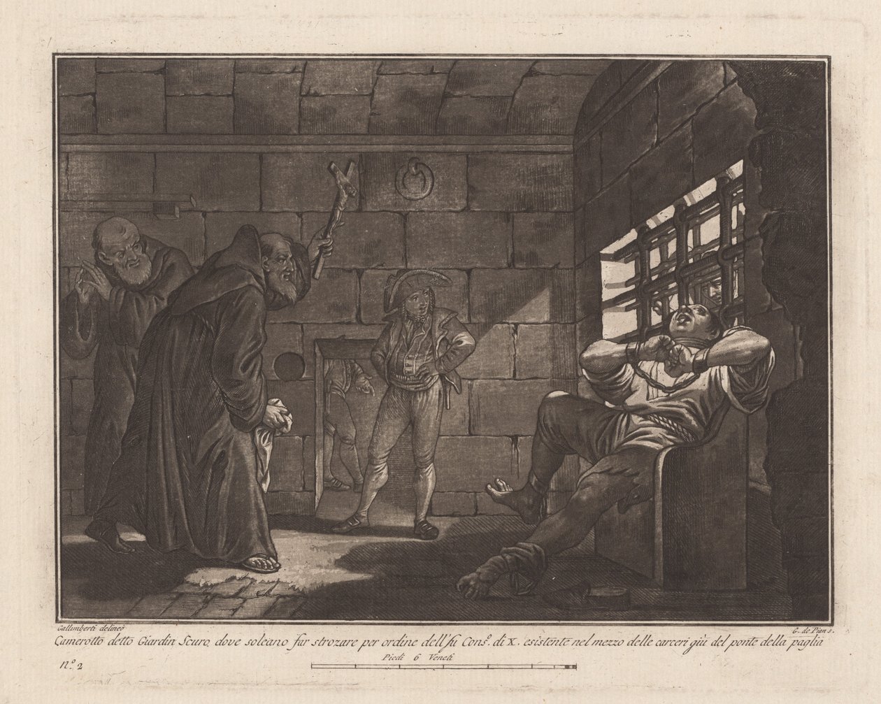 "Giardin Scuro", för avrättningar av strypning av Giovanni De Pian, after Francesco Galimberti