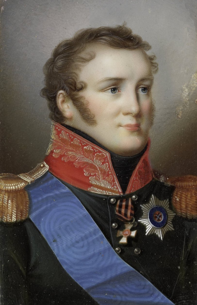 Porträtt av Alexander I (1777-1825), Rysslands kejsare av Giovanni Domenico Bossi