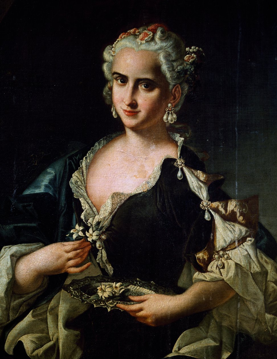 Porträtt av Angela Maria Piccinini av Giovanni Domenico Lombardi