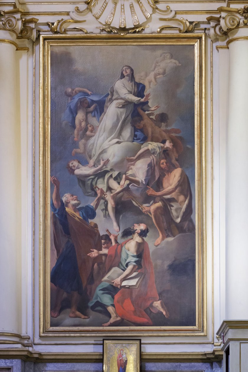 Målning tillägnad Jungfrun, Domenico Pestrini, San Luca-madonnans helgedom av Giovanni Domenico Piestrini