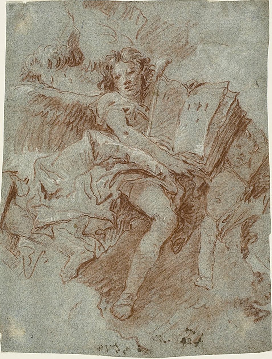 En ängel med en bok av Giovanni Domenico Tiepolo