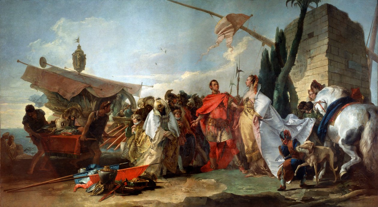 Caesar möter Cleopatra, 1747. av Giovanni Domenico Tiepolo