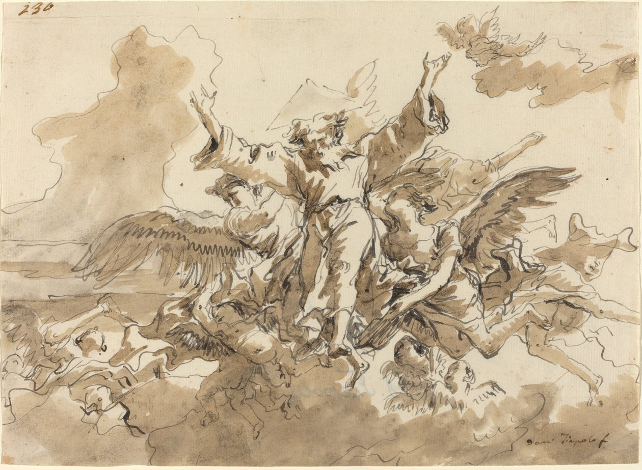 Skapandet av universum av Giovanni Domenico Tiepolo